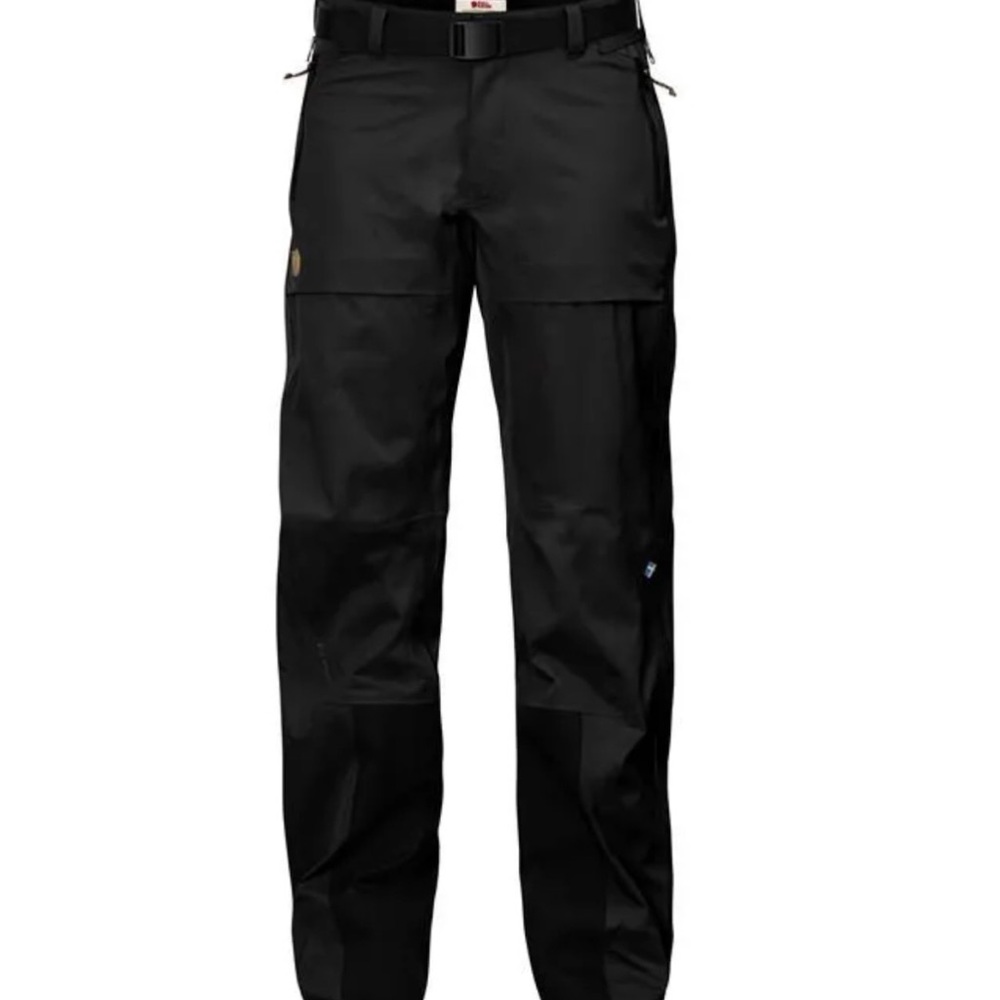 Fjallraven Women's Black KEB Eco-Shell Trousers Size XS